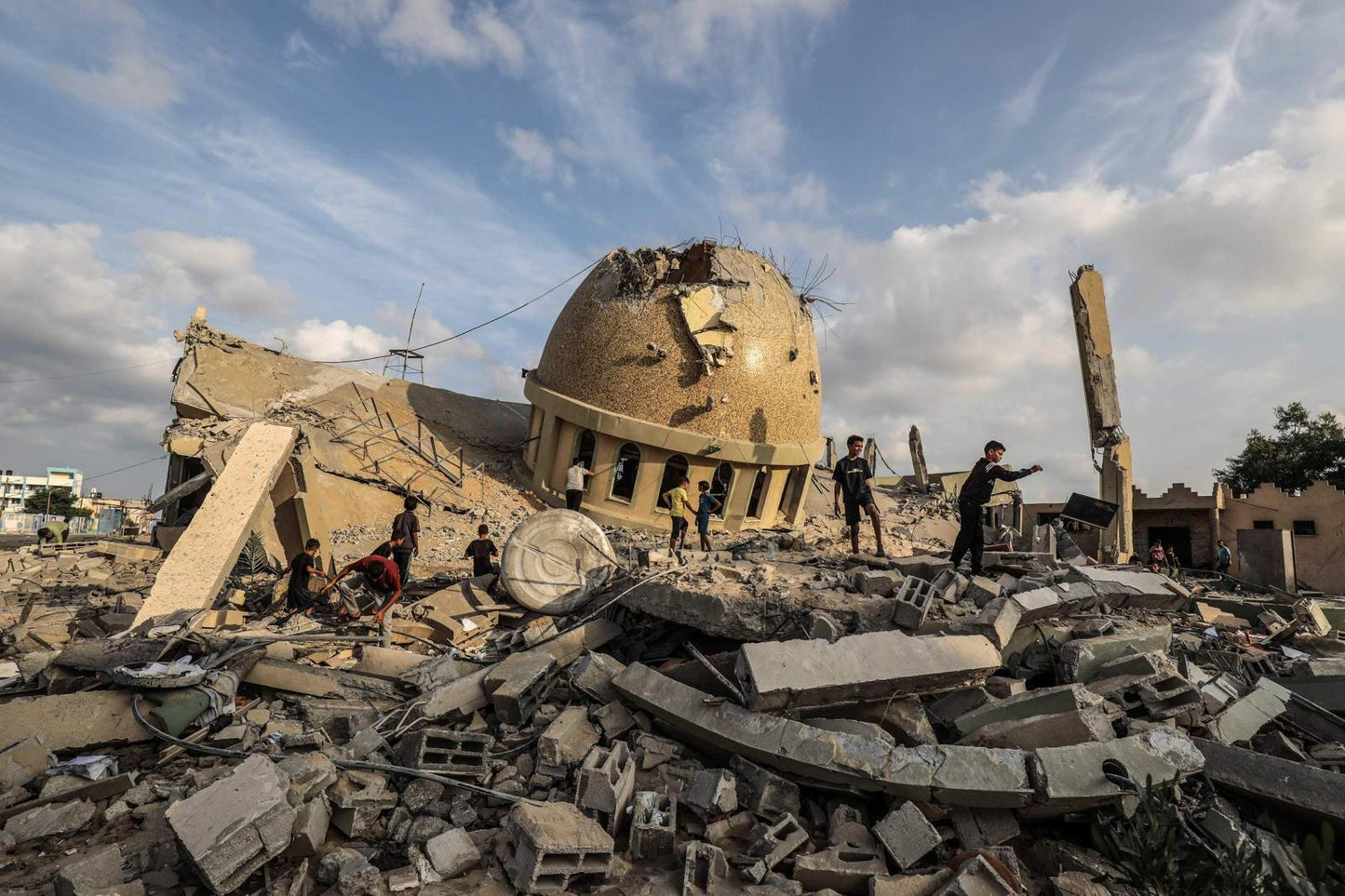 Destroyed mosque