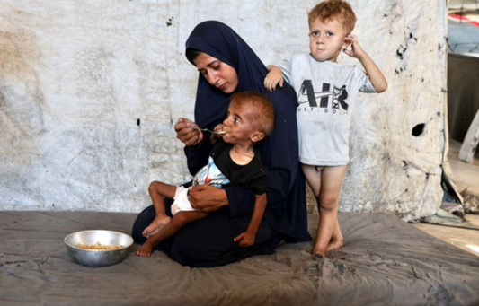 96. Woman feeding her hungry kids [$2,000]